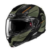 KASK MOTOCYKLOWY HJC RPHA91 BLAT BLACK GREEN