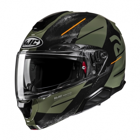 KASK MOTOCYKLOWY HJC RPHA91 BLAT BLACK GREEN