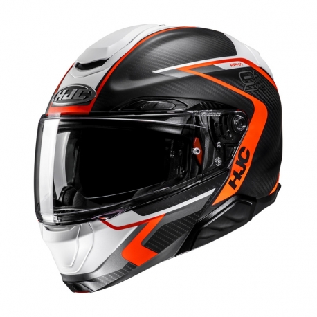 KASK MOTOCYKLOWY HJC RPHA91 CARBON LAGOS BLACK RED