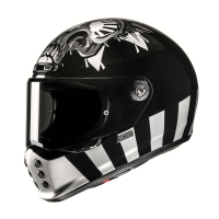 KASK MOTOCYKLOWY HJC V10 CRANIA BLACK WHITE