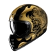KASK MOTOCYKLOWY HJC V60 FLAME BLACK GOLD