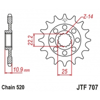 JT ZĘBATKA PRZEDNIA 2145 14 APRILIA 450/550 RXV-SXV 06-12 (214514JT) (ŁAŃC.520)