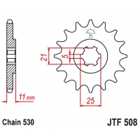 JT ZĘBATKA PRZEDNIA 722 14 CAGIVA 350 ALA ROSSA '83-84' KAWASAKI KH400/500 '72-77' (72214JT) (ŁAŃC. 530) NA ZAMÓWIENIE