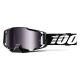 100 PROCENT GOGLE MODEL ARMEGA BLACK - MIRROR SILVER LENS - KOLOR CZARNY SZYBKA SREBRNE LUSTRO