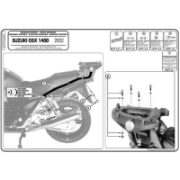 KAPPA STELAŻ KUFRA CENTRALNEGO SUZUKI GSX 1400 (02-09) ( BEZ PŁYTY )