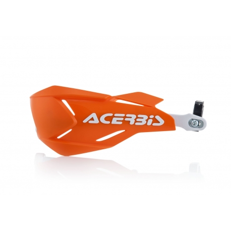 ACERBIS OSŁONY RĄK (HANDBARY) X-FACTORY Z RDZENIEM ALUMINIOWYM KOLOR POMARAŃCZOWO BIAŁY