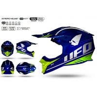 UFO KASK INTREPID CROSS KOLOR NIEBIESKI/ŻÓŁTY FLUO ROZMIAR M ( ECE 22R06 ) - KOLEKCJA 2024