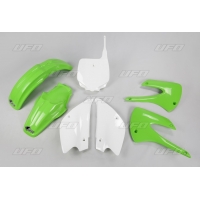 UFO KOMPLET PLASTIKÓW KAWASAKI KX 85 '01-'13 KOLOR OEM (ZIELONY/BIAŁY) (KX85 '01-'09, KX85 '11-'12) (KA207E999)