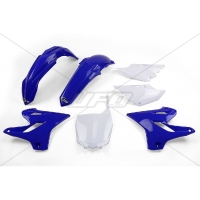 UFO KOMPLET PLASTIKÓW YAMAHA YZ 125 '15-'21, YZ 250 '15-'21 KOLOR OEM (NIEBIESKI/BIAŁY) (YA319E999)