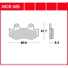 TRW ZF KLOCKI HAMULCOWE KH411 ORGANIC HONDA CH 125 SPACY 94-99, PS 125 07-13, PS 150 06-10, PRZÓD (PROMOCJA)