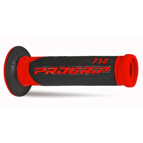 PROGRIP MANETKI PG732 ROAD (22+25MM, DŁ.125MM) KOLOR CZERWONY/CZARNY (DWUSKŁADNIKOWE) (732-149) (PG732/6)