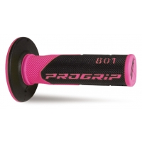 PROGRIP MANETKI PG801 OFF ROAD (22+25MM, DŁ.115MM) KOLOR RÓŻOWY FLUO/CZARNY (DWUSKŁADNIKOWE) (801-297)