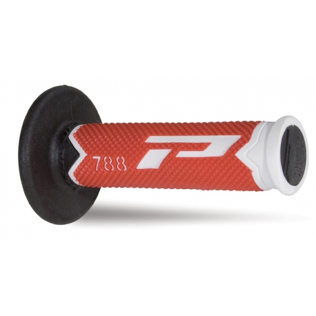 PROGRIP MANETKI PG788 OFF ROAD (22+25MM, DŁ.115MM) KOLOR BIAŁY/CZERWONY/CZARNY (TRÓJSKŁADNIKOWE)(788-216)