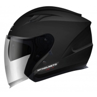 MT WYPRZEDAŻ KASK OTWARTY JET Z BLENDĄ AVENUE SOLID GLOSS BLACK KOLOR CZARNY POŁYSK ROZMIAR M