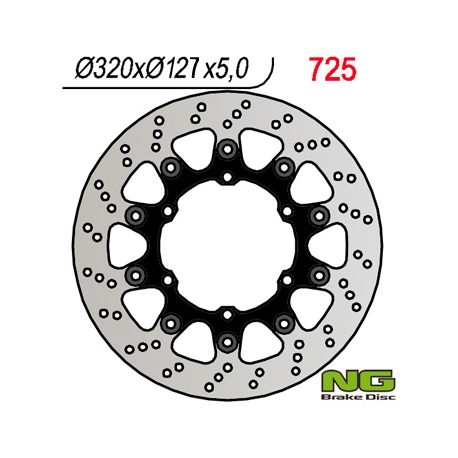 NG TARCZA HAMULCOWA PRZÓD HUSABERG FS 650 '05-'08, FS 450 '15-'17, SUPERMOTO 701 '15-'17, KTM DUKE 620 / 640 '94-'02, LC4 640 AD