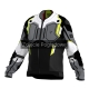 KURTKA MOTOCYKLOWA TEKSTYLNA REBELHORN BORG 2 BLACK GREY FLUO YELLOW