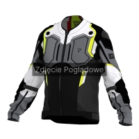 KURTKA MOTOCYKLOWA TEKSTYLNA REBELHORN BORG 2 BLACK GREY FLUO YELLOW