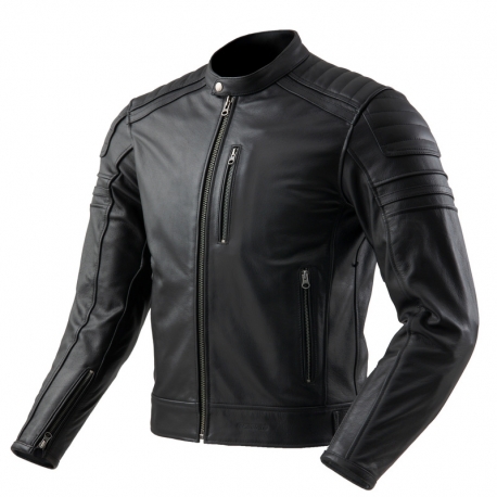 KURTKA MOTOCYKLOWA SKÓRZANA OZONE COLT BLACK