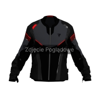 KURTKA TEKSTYLNA REBELHORN HIFLOW V BLACK/GREY/RED