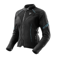 KURTKA MOTOCYKLOWA TEKSTYLNA DAMSKA REBELHORN JAX BLACK BLUE LAGOON