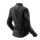 KURTKA MOTOCYKLOWA TEKSTYLNA DAMSKA REBELHORN JAX BLACK BLUE LAGOON