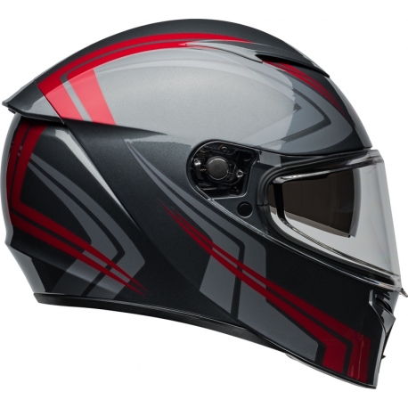 KASK BELL LITHIUM ECE6 JETSTREAM GRAY/CANDY RED