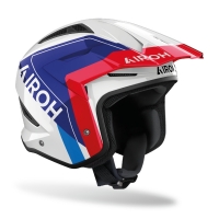 KASK AIROH TRR II HUNT BLUE/RED GLOSS