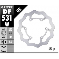 GALFER TARCZA HAMULCOWA TYŁ YAMAHA YZ 250 '22-, YZ 250F '21-, YZ 450F '20- WAVE (240X115X4MM)