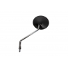 BIKETEC PARTS LUSTERKO LEWE UNIWERSALNE BEZ HOMOLOGACJI (M8/1,25) GWINT PRAWY, KOLOR CZARNY