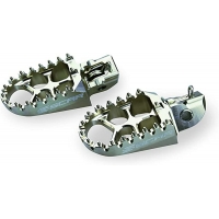 SCAR RACING PODNÓŻKI PEGI ALUMINIOWE KAWASAKI KXF '06-'17, KXF 450 '07-'17, CRF 250 '02-'17 KOLOR TYTANOWY