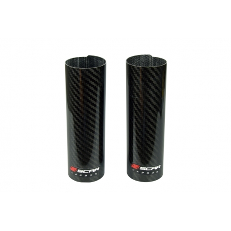 SCAR RACING SAMOPRZYLEPNE OSŁONY GORNEJ CZĘŚCI GOLENI LAG TELESKOPÓW CARBON WYMIARY 160X52 MM