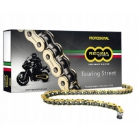 REGINA ŁAŃCUCH NAPĘDOWY 520ZRT (112OGNIW) Z-RING TOURING-STREET DO 750 CCM ZŁOTY (ZAPINKA+ZAKUWKA) (135ZRT/1004)
