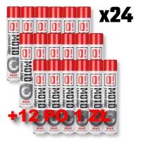 OMOTO ZESTAW 24 SZTUKI SPRAY SMAR DO ŁAŃCUCHA 750ML ROAD O! CHAIN LUBE + 12 SZTUK PO 1 ZŁ SPRAY SMAR DO ŁAŃCUCHA 750ML ROAD O! C