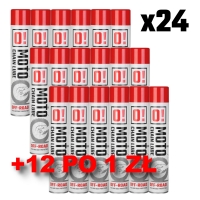 OMOTO ZESTAW 24 SZTUKI SPRAY SMAR DO ŁAŃCUCHA 750ML OFF ROAD O! CHAIN LUBE + 12 SZTUK PO 1 ZŁ SPRAY SMAR DO ŁAŃCUCHA 750ML OFF R