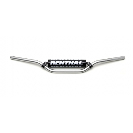 RENTHAL KIEROWNICA 7/8 CALA (22MM) MX HANDLEBAR SILVER JIMMY BUTTON PADDED KOLOR SREBRNY Z GĄBKĄ