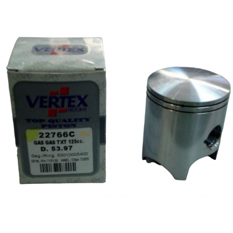 VERTEX TŁOK GAS GAS 125 TXT '02-'21 (53,95MM) (STD.) (PIERŚCIENIE 53009805400 x 2 SZT.)