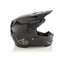 6D HELMETS KASK CROSS/ENDURO MODEL ATR-3 SOLID GLOSS BLACK KOLOR CZARNY/SZARY ROZMIAR S ( 56 - 57 CM )