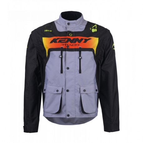 KENNY RACING KURTKA ADVENTURE/ENDURO MODEL TRACK GREY/NEON YELLOW KOLOR CZARNY/SZARY/ŻÓŁTY FLUO ROZMIAR M