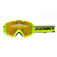 KENNY RACING GOGLE MODEL TRACK+ NEON YELLOW - RED LENS - KOLOR ŻÓŁTY FLUO/CZARNY SZYBKA CZERWONE LUSTRO