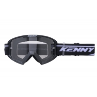 KENNY RACING GOGLE MODEL TRACK BLACK - CLEAR LENS - KOLOR CZARNY/BIAŁY SZYBKA PRZEŹROCZYSTA