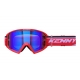 KENNY RACING GOGLE MODEL TRACK+ KID / JUNIOR / DZIECIĘCE RED - BLUE LENS - KOLOR CZERWONY/BIAŁY SZYBKA NIEBIESKIE LUSTRO