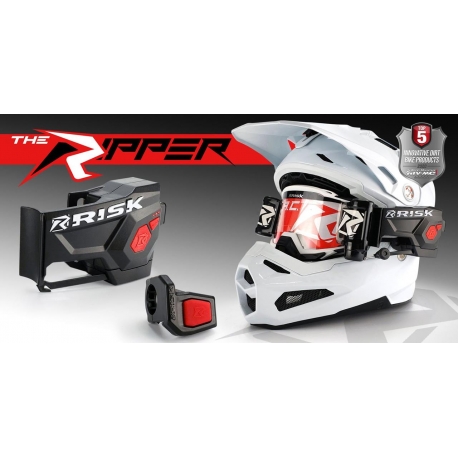 RISK RACING RIPPER AUTOMATED GOGGLE ROLL AUTOMATYCZNY SYSTEM ROLL-OFF BLUETOOTH