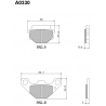 NISSIN KLOCKI HAMULCOWE KH67 PREMIUM SEMI-METALLIC (SPIEK METALICZNY) (ECE R90) (MADE IN JAPAN) (2P-236NS)