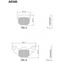 NISSIN 2024/10 KLOCKI HAMULCOWE KH83 PREMIUM SEMI-METALLIC (SPIEK METALICZNY) (ECE R90) (MADE IN JAPAN) (2P-237NS)