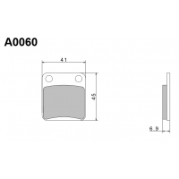 NISSIN 2024/10 KLOCKI HAMULCOWE KH54 / KH257 PREMIUM SEMI-METALLIC (SPIEK METALICZNY) (ECE R90) (MADE IN JAPAN)