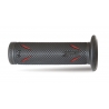 PROGRIP 2024/11 MANETKI PG718 ROAD (22+25MM, DŁ.122MM) KOLOR CZARNY / CZERWONY (DWUSKŁADNIKOWE) (718-149)