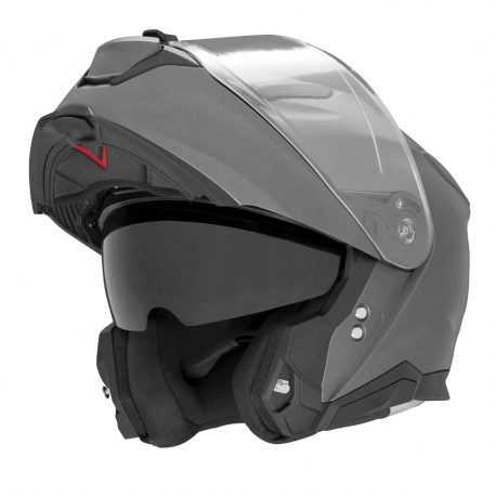 NOX KASK SZCZĘKOWY (FLIP-UP) Z BLENDĄ N967 SOLID KOLOR TYTANOWY MAT ROZMIAR XXL