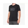 100 PROCENT KOSZULKA CODZIENNA Z KRÓTKIM RĘKAWEM (T-SHIRT) TECH TEE KOLOR CZARNY ROZMIAR M