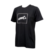 LEATT WYPRZEDAŻ KOSZULKA T-SHIRT BLACK/WHITE KOLOR CZARNY/BIAŁY ROZMIAR M (LIMITOWANA)