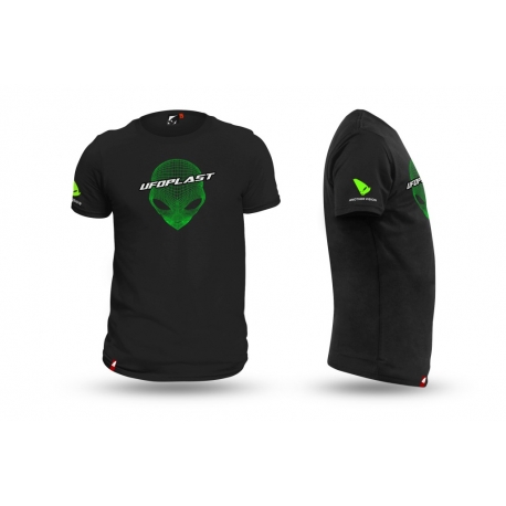 UFO KOSZULKA T-SHIRT KOLOR CZARNY ROZMIAR L 100% BAWEŁNY - KOLEKCJA 2024